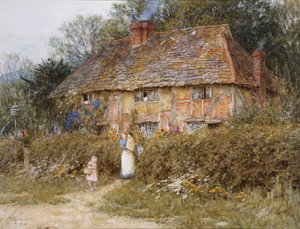 Vecchio Cottage del Surrey da Helen Allingham