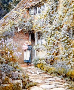 Vine Cottage da Helen Allingham