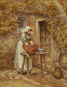 Giorno del bucato da Helen Allingham