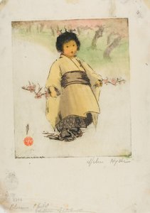 Bambino in fiore