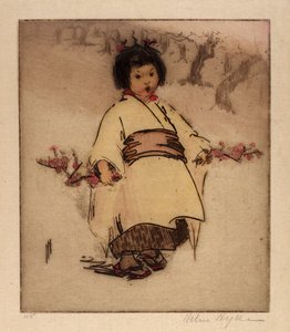 Bambino in fiore da Helen Hyde