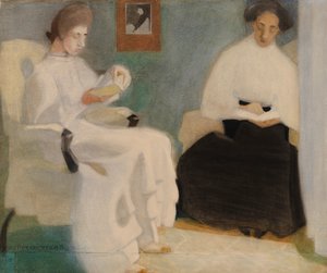 Ragazze che leggono, 1907 da Helene Schjerfbeck