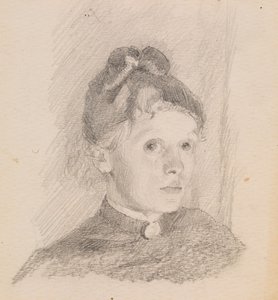 Autoritratto, 1880-1884 da Helene Schjerfbeck