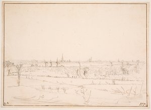 Paesaggio con vista su Bordeaux da Hem