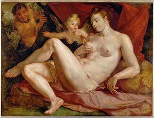 Giove e Antiope ... da Hendrick (attr. to) Goltzius