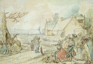 Paesaggio con cartomanti gitane