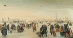 Gioie invernali fuori città. Circa 1620 da Hendrick Avercamp