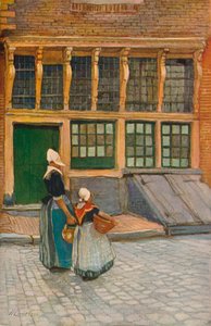 Ritorno dal mercato, c1902 da Hendrick Cassiers