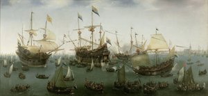Il ritorno ad Amsterdam della seconda spedizione nelle Indie Orientali da Hendrick Cornelisz. Vroom