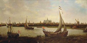 Veduta di Haarlem da nord da Hendrick Cornelisz. Vroom