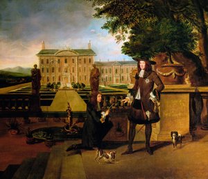 John Rose, il Giardiniere del Re, presenta un ananas a Carlo II, XVII secolo