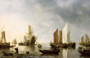 Porto con navi ancorate, 1655-60 da Hendrick Dubbels