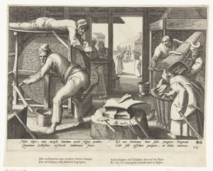 Affilatore di coltelli da Hendrick Goltzius (attributed to workshop of)
