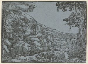 Paesaggio arcadico da Hendrick Goltzius (rejected attribution)