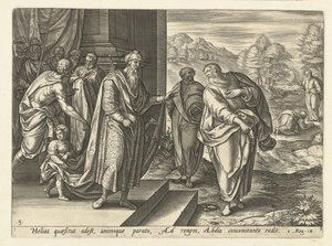 Elia parla per la seconda volta con il re Achab da Hendrick Goltzius (rejected attribution)