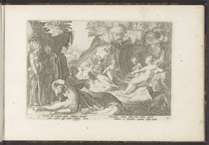 Diana scopre la gravidanza di Callisto da Hendrick Goltzius (workshop of)