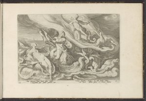 Giunone si lamenta con Teti e Oceano (Metamorfosi di Ovidio) da Hendrick Goltzius (workshop of)