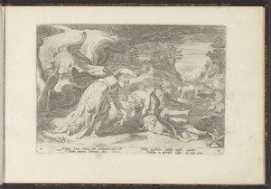 Giunone trasforma Callisto in un orso da Hendrick Goltzius (workshop of)
