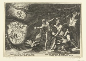 Giove abusa di Io da Hendrick Goltzius (workshop of)