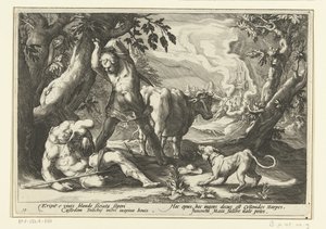 Mercurio uccide Argo da Hendrick Goltzius (workshop of)