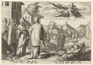 Mercurio si innamora di Erse da Hendrick Goltzius (workshop of)