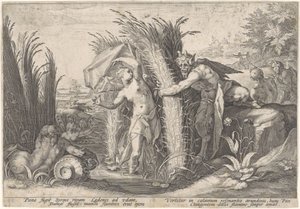 Pan e Siringa da Hendrick Goltzius (workshop of)