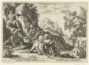 Peneo visitato da altri dei fluviali da Hendrick Goltzius (workshop of)