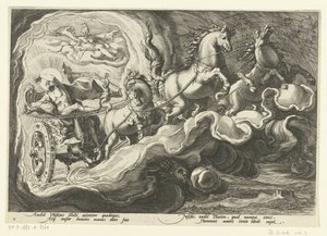 Faetonte guida il carro di suo padre (serie Le Metamorfosi di Ovidio)