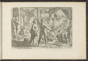 Phaëton nel palazzo di Helios da Hendrick Goltzius (workshop of)
