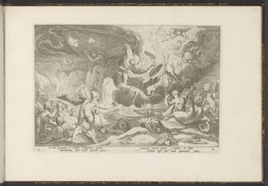 Caduta di Fetonte da Hendrick Goltzius (workshop of)