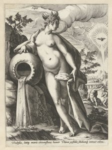 Acqua (serie: I quattro elementi) da Hendrick Goltzius (workshop of)