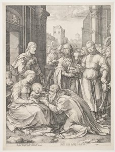 Adorazione dei Magi da Hendrick Goltzius