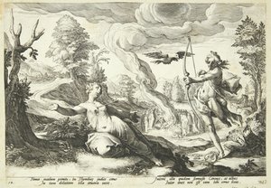 Apollo Uccide Coronide da Hendrick Goltzius