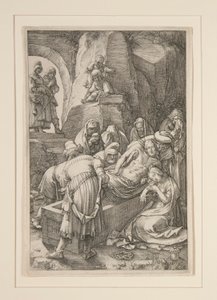 Sepoltura di Cristo, da La Passione, #11 in una serie di 12 incisioni