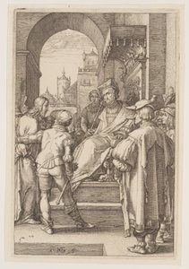 Cristo davanti a Pilato, da La Passione da Hendrick Goltzius