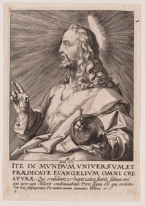 Cristo, da Cristo, gli Apostoli e San Paolo con il Credo da Hendrick Goltzius