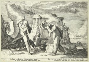 Deucalione e Pirra ripopolano il mondo da Hendrick Goltzius
