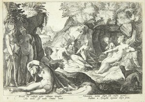 Diana scopre la gravidanza di Callisto da Hendrick Goltzius