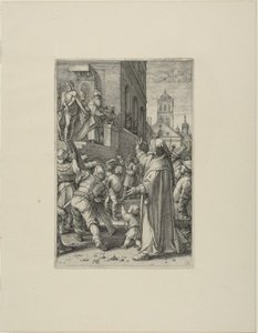 Ecce Homo, tavola otto da La Passione di Cristo da Hendrick Goltzius