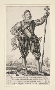 Gerrit de Jong (o Portatore di Picca in Piedi) da Hendrick Goltzius