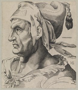 Ippocrate. Busto di un uomo di profilo da Hendrick Goltzius