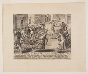 Contenzioso imperfetto, da Litis Abusus (Gli abusi della legge) da Hendrick Goltzius