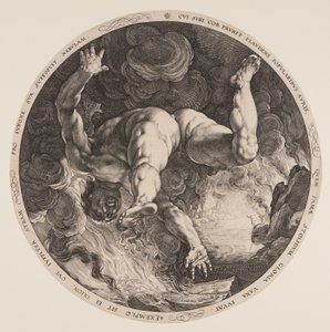 Ixion, da I quattro disgraziati da Hendrick Goltzius