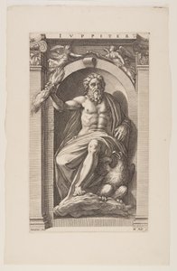 Giove, da Otto divinità pagane da Hendrick Goltzius