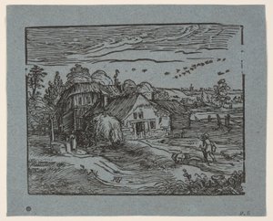 Paesaggio con casa colonica da Hendrick Goltzius