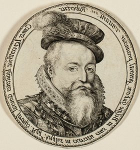 Robert Dudley, Conte di Leicester (1532-1588), nobile inglese, Governatore Generale delle Province Unite nel 1585-87 da Hendrick Goltzius