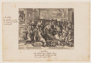 San Paolo morso dalla vipera, da Acta Apostolorum (Atti degli Apostoli) da Hendrick Goltzius