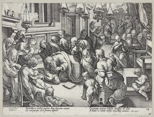 San Paolo risuscita Eutico da Hendrick Goltzius