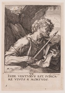 San Tommaso, da Cristo, gli Apostoli e San Paolo con il Credo da Hendrick Goltzius
