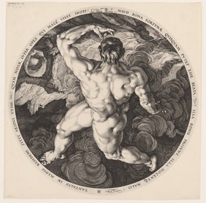 Tantalo (serie: I quattro caduti) da Hendrick Goltzius